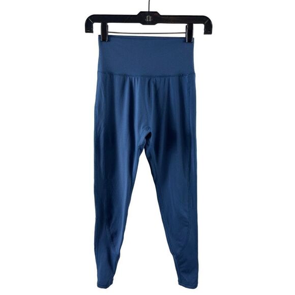 BuffBunny Collection High Waisted 7/8 Length Leggings Size Small Blue Athletic - Picture 1 of 12